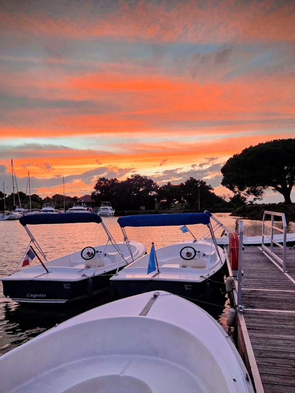 E-co plaisance BA - Le Delta de la Leyre est un monde de transition où faune et flore se répartissent entre les eaux douces de la Leyre et les influences salées du Bassin d'Arcachon. Ce parcours offre différents paysages entre roseaux et faux cotonniers.
Navigation propre et silencieuse, au fil de la Leyre et à proximité de la Réserve Ornithologique, la propulsion électrique permet une observation privilégiée de la flore et de la faune.
Location de bateaux électriques sans permis sur la Leyre (7 personnes par bateau maximum).
Location de paddle pour découvrir la Leyre autrement.
Location de voiliers (4 personnes minimum).