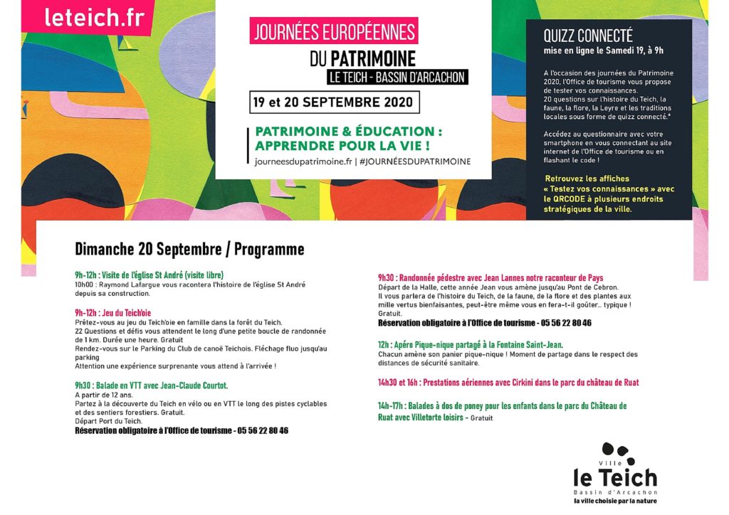 Programme des journées du patrimoine • Actualités Programme des journées du patrimoine • Actualités