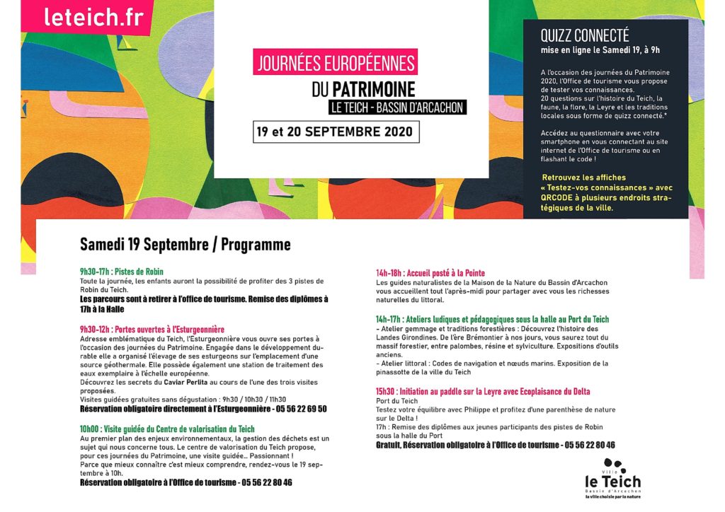 Programme des journées du patrimoine • Actualités Programme des journées du patrimoine • Actualités