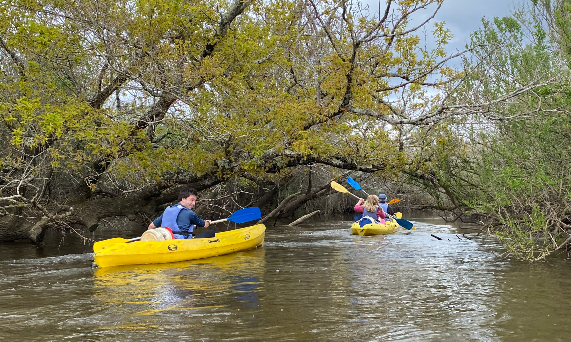 Petits kayaks, prêt pour l'aventure • Nature