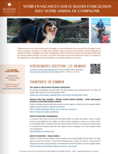 Le Bassin d'Arcachon avec votre animal de compagnie •