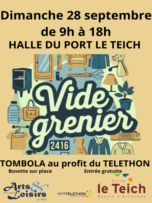 Vide Atelier au profit du Téléthon. - Agenda Animation et fête locale du Teich