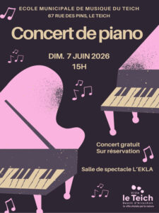 Concert de piano. - Agenda Animation et fête locale Office de Tourisme Le Teich
